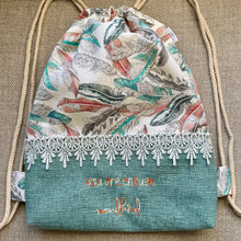 Load image into Gallery viewer, Classic MondKIND-NESS Bag * Minty Feathers