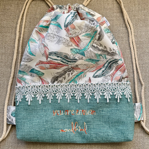 Classic MondKIND-NESS Bag * Minty Feathers