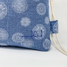 Load image into Gallery viewer, Mondkind Backpack with front pockets * Wanderlust *  White Mandalas