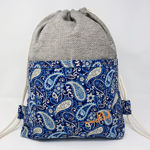 Mondkind Backpack with front pockets * Wanderlust * Ocean Paisley