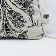 Load image into Gallery viewer, Mondkind Backpack with front pockets * Wanderlust * Black Champagne