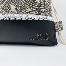 Load image into Gallery viewer, Classic Mondkind Bag * Wanderlust * Black Ornaments