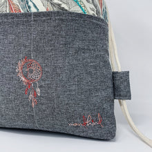 Load image into Gallery viewer, Mondkind Backpack with front pockets * Wanderlust * Catch my Peach Feather