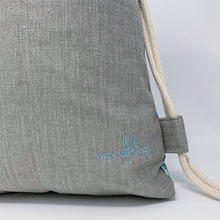 Load image into Gallery viewer, Mondkind Backpack with front pockets * Wanderlust * Ice Blue Ornaments