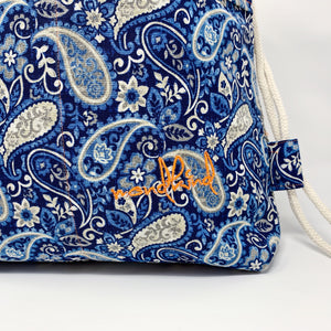 Mondkind Backpack with front pockets * Wanderlust * Ocean Paisley