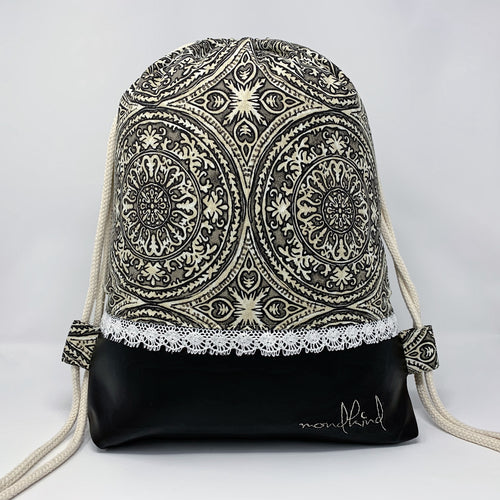 Classic Mondkind Bag * Wanderlust * Black Ornaments