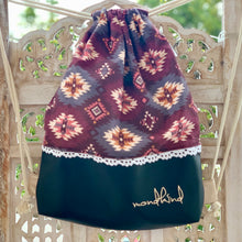 Load image into Gallery viewer, Classic Mondkind Bag * Wanderlust *  Plum Aztec