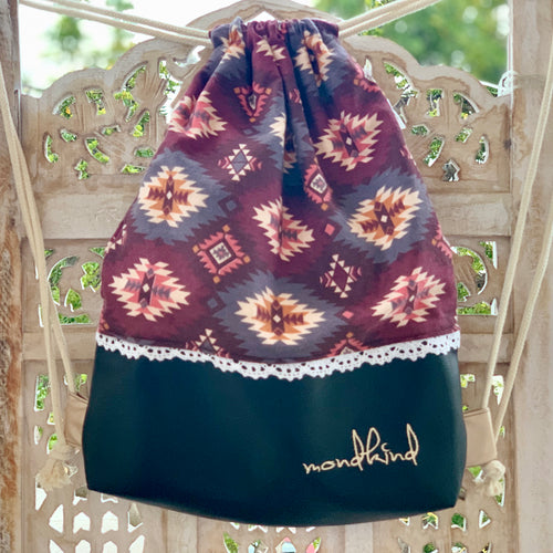 Classic Mondkind Bag * Wanderlust *  Plum Aztec